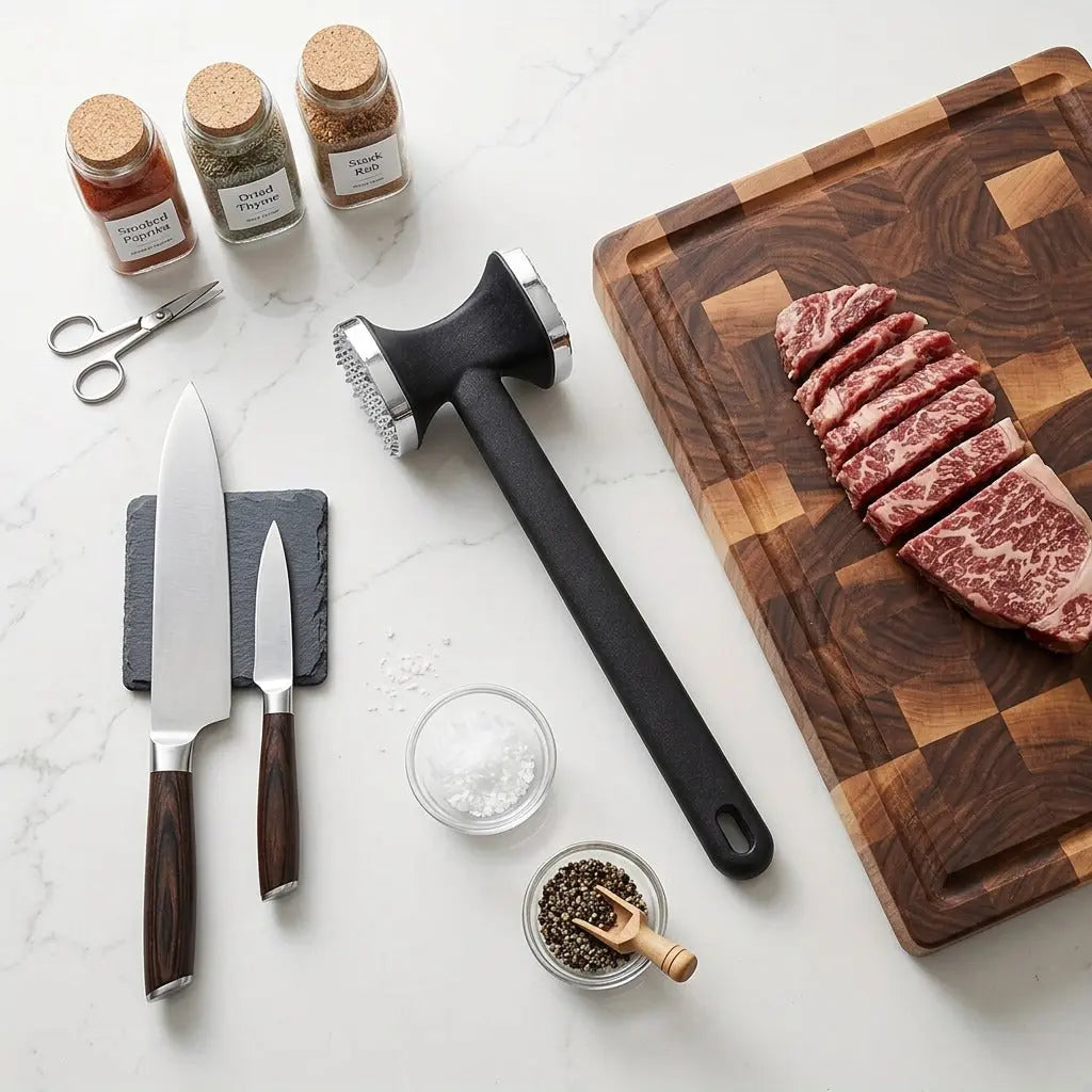 Heavy‑Duty Stainless Steel Meat Tenderizer Hammer