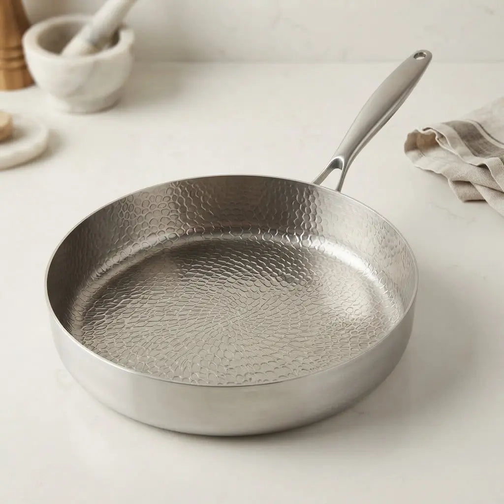 Titanium Stainless‑Steel Frying Nonstick Pan Wok