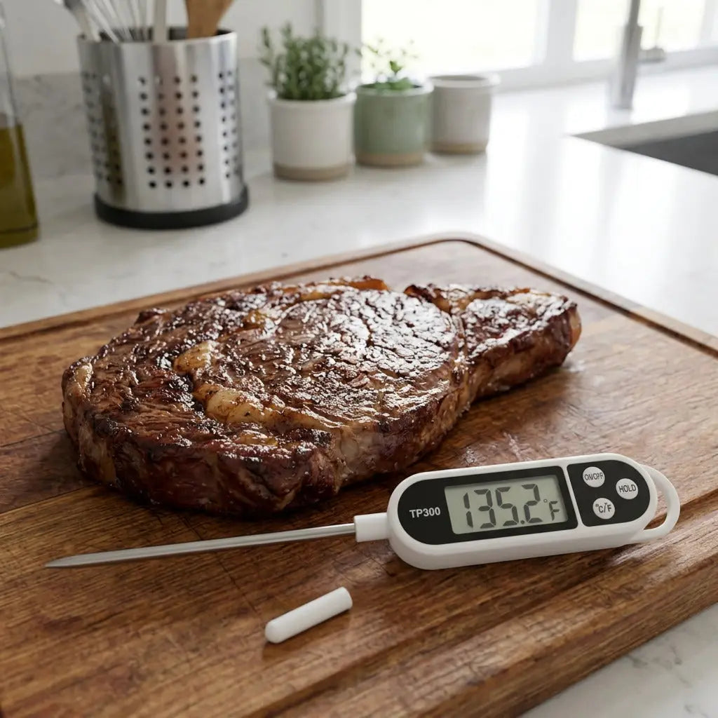 Digital Meat Thermometer Steak Temperature Reader