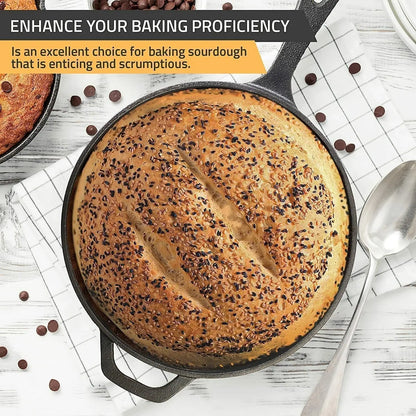 Utopia Kitchen 12 Inch Cast Iron Skillet, Pre-Seasoned, Oven Safe Frying Pan...