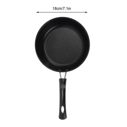 1PC 12-20Cm Mini Frying Pan Non-Stick Thickened Stainless Steel Frypan Pot Fried Eggs Saucepan Gas/Induction Kitchen Cookware ﻿