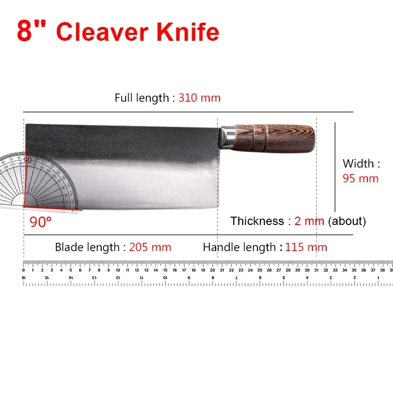Stainless-Steel Butcher Knife