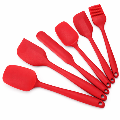 Non-Stick Silicone Cooking Spatula Set