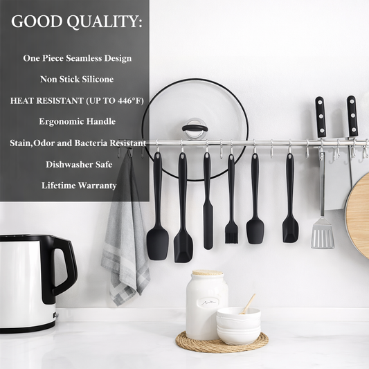 Non-Stick Silicone Cooking Spatula Set