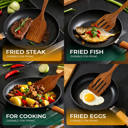 Wooden Cooking Spatula Set