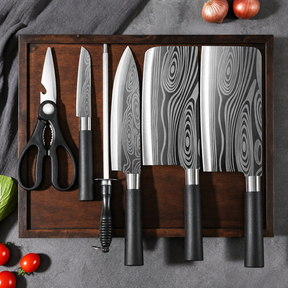 Laser Stainless-Steel Chef Knife Set