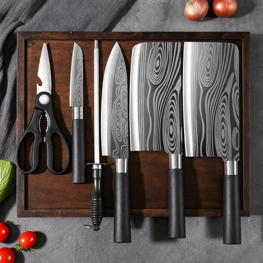 Laser Stainless-Steel Chef Knife Set