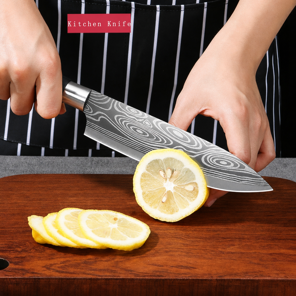 Laser Stainless-Steel Chef Knife Set
