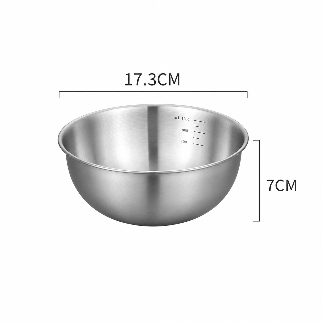 Stainless-Steel Kitchen Bowl Set