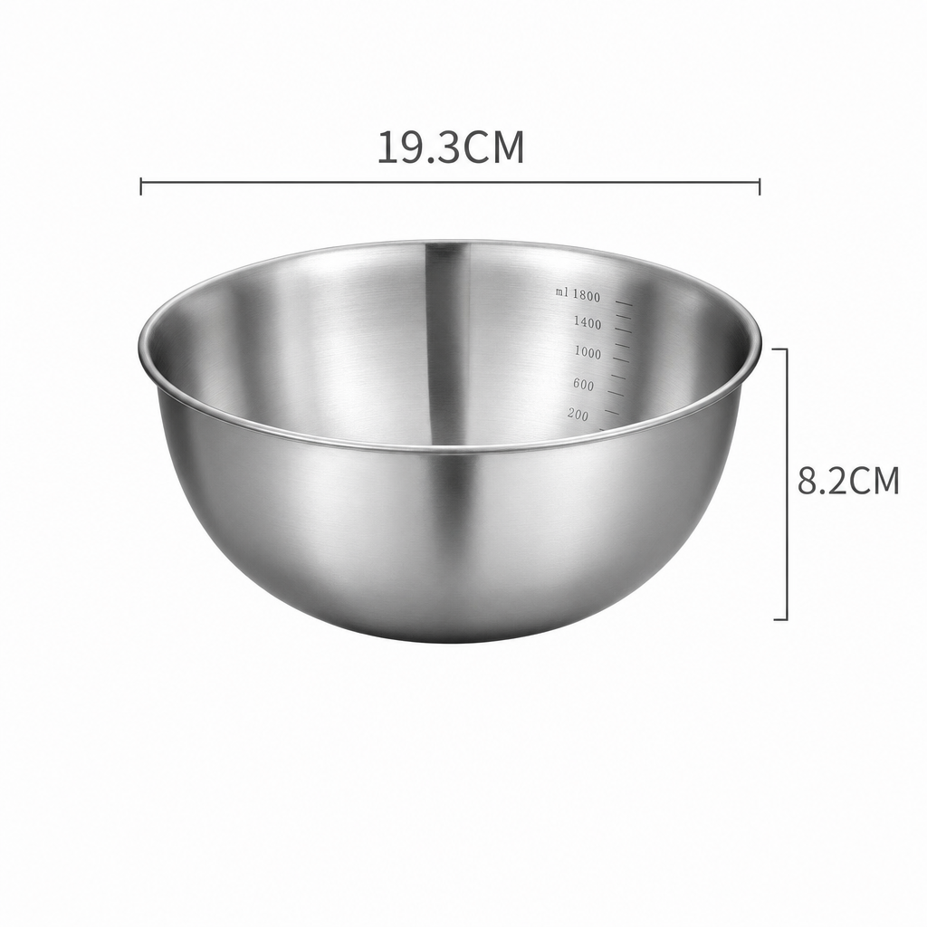 Stainless-Steel Kitchen Bowl Set