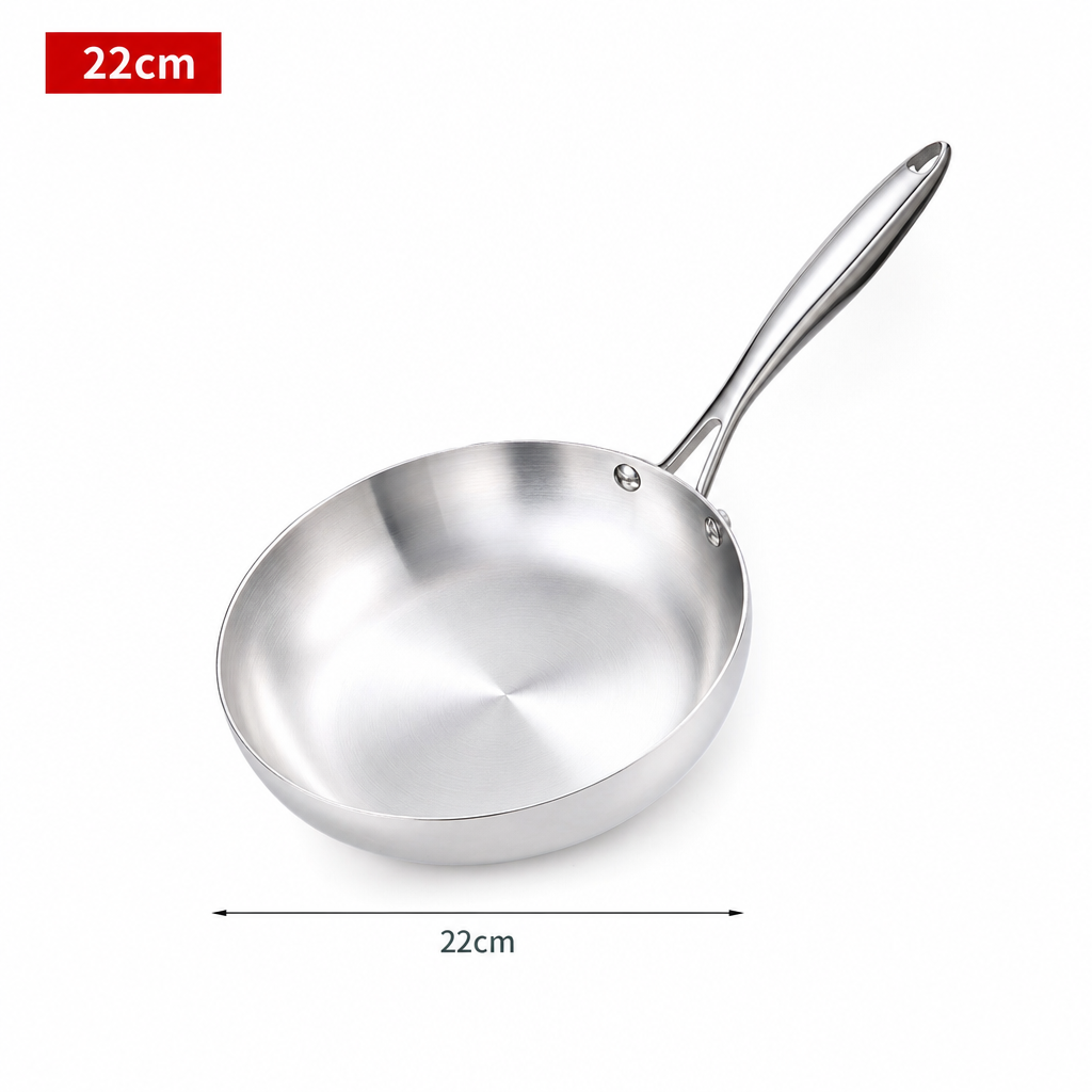 304 Stainless-Steel Frying Pan