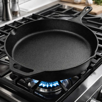 Utopia Kitchen 12 Inch Cast Iron Skillet, Pre-Seasoned, Oven Safe Frying Pan...