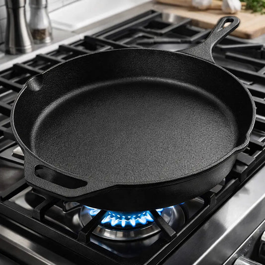 Utopia Kitchen 12 Inch Cast Iron Skillet, Pre-Seasoned, Oven Safe Frying Pan...