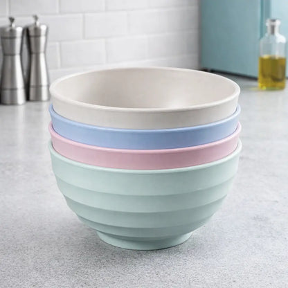 4-piece non fragile grain bowl set -24 ounce PP plastic bowl for soup/rice/grains - microwave and dishwasher safe