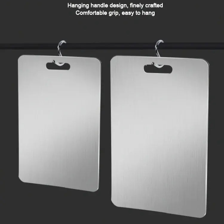 2Pcs Stainless Steel Cutting Board Set - Heavy Duty Non-Slip for Meat & Vegetables | BPA Free & Rust Proof