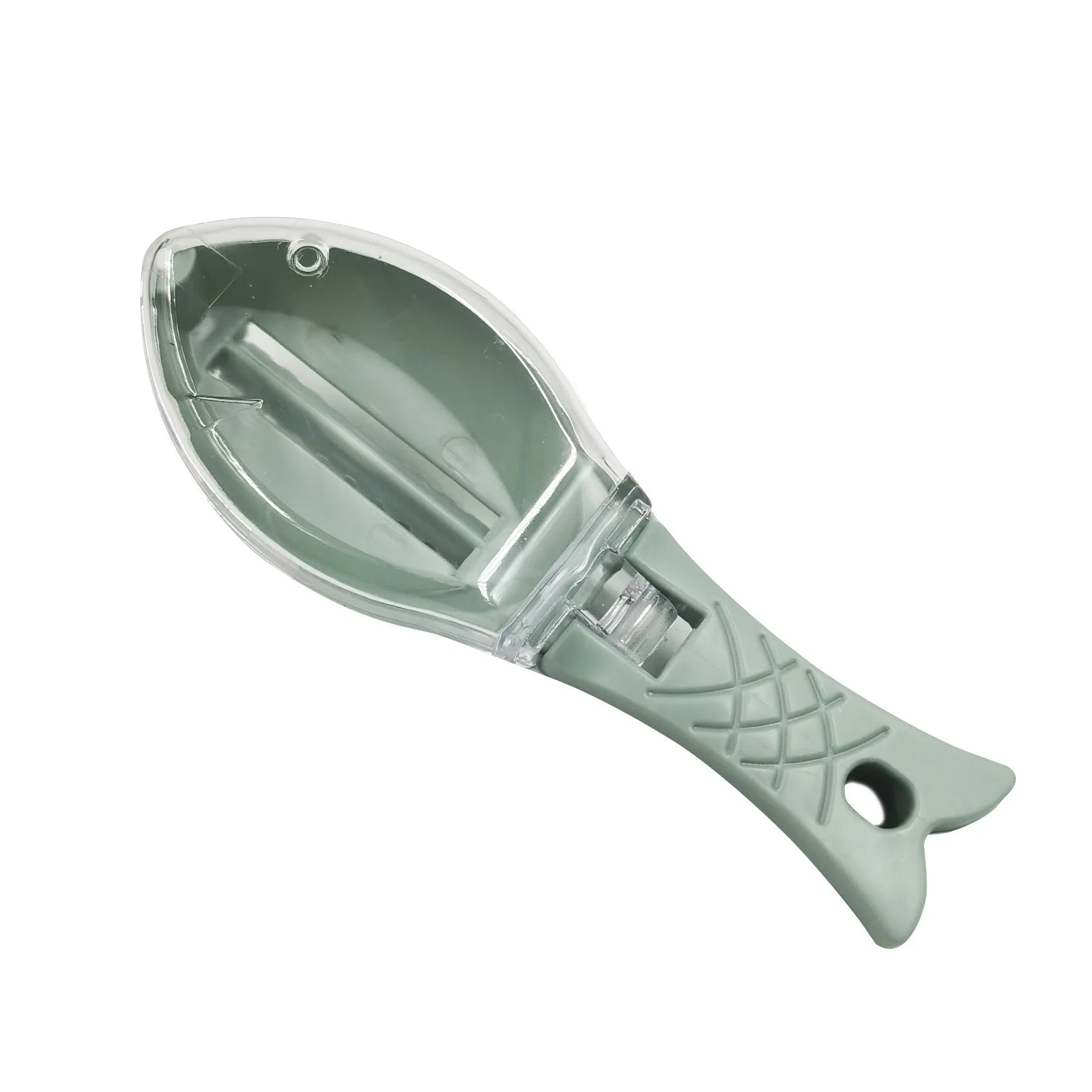 Kitchen Household Scale Scraper with Lid, Fish Scale Scraper, Manual Descaling, Brushing of Fishing Tools