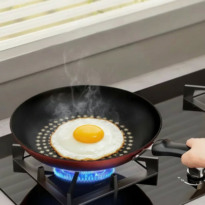 New Crystal Diamond Non-Stick Pan with Lid Multi-Functional Frying Pan Iron Easy to Clean Kitchen Cookware Gas Induction Cooker