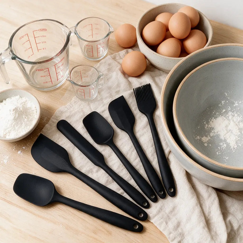 Non‑Stick Silicone Utensil Spatula Set