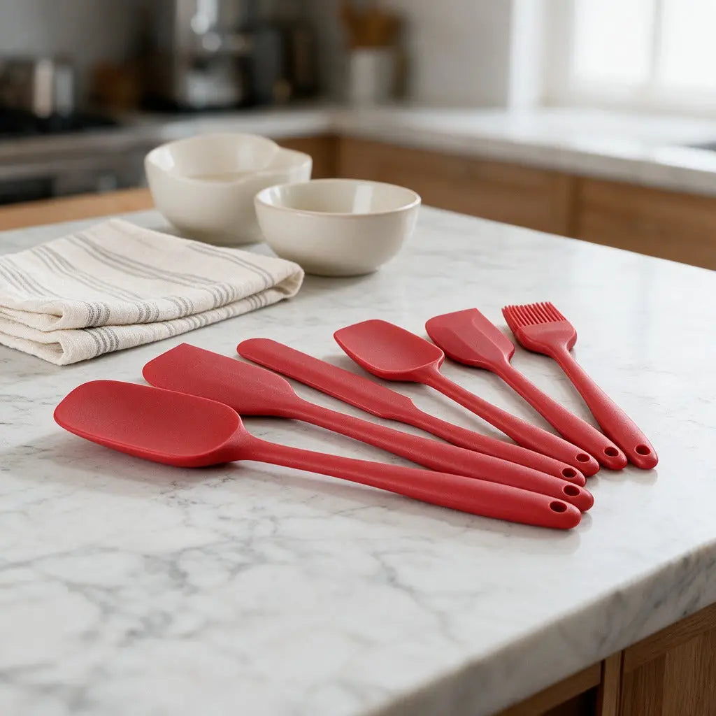 Non‑Stick Silicone Utensil Spatula Set