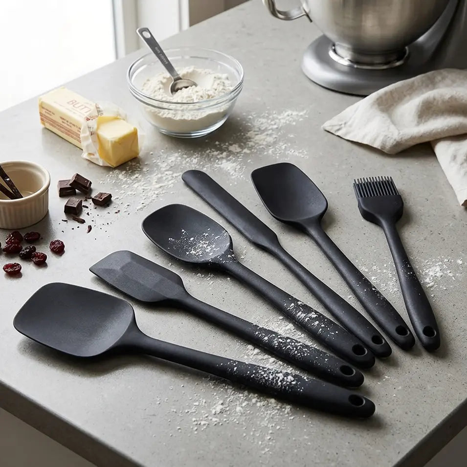 Non‑Stick Silicone Utensil Spatula Set Copperleaf Kitchen