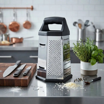 Multifunctional Stainless‑Steel Cheese Grater