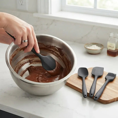 Non‑Stick Silicone Utensil Spatula Set