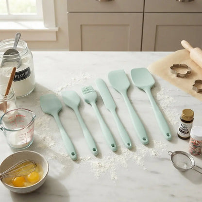 Non‑Stick Silicone Utensil Spatula Set Copperleaf Kitchen
