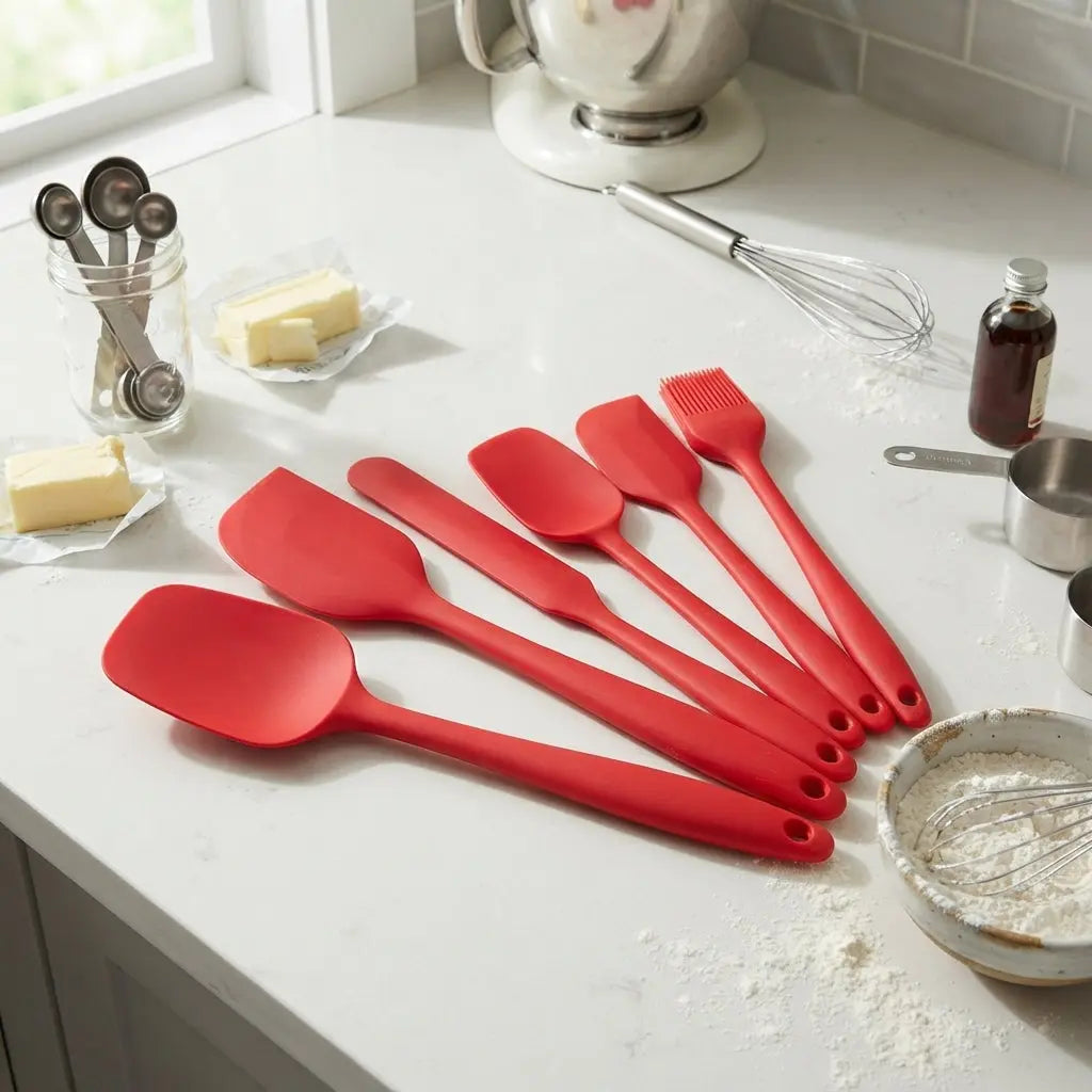 Non‑Stick Silicone Utensil Spatula Set Copperleaf Kitchen