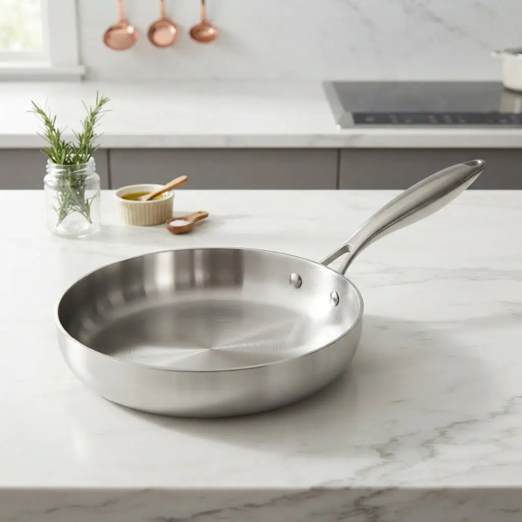 316 Stainless‑Steel Nonstick Uncoated Frying Pan