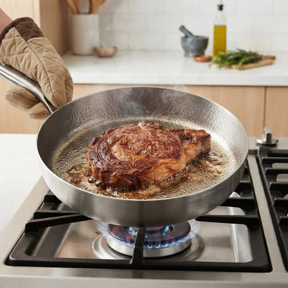 Titanium Stainless‑Steel Frying Nonstick Pan Wok