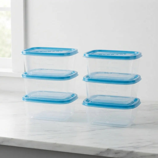 6 containers