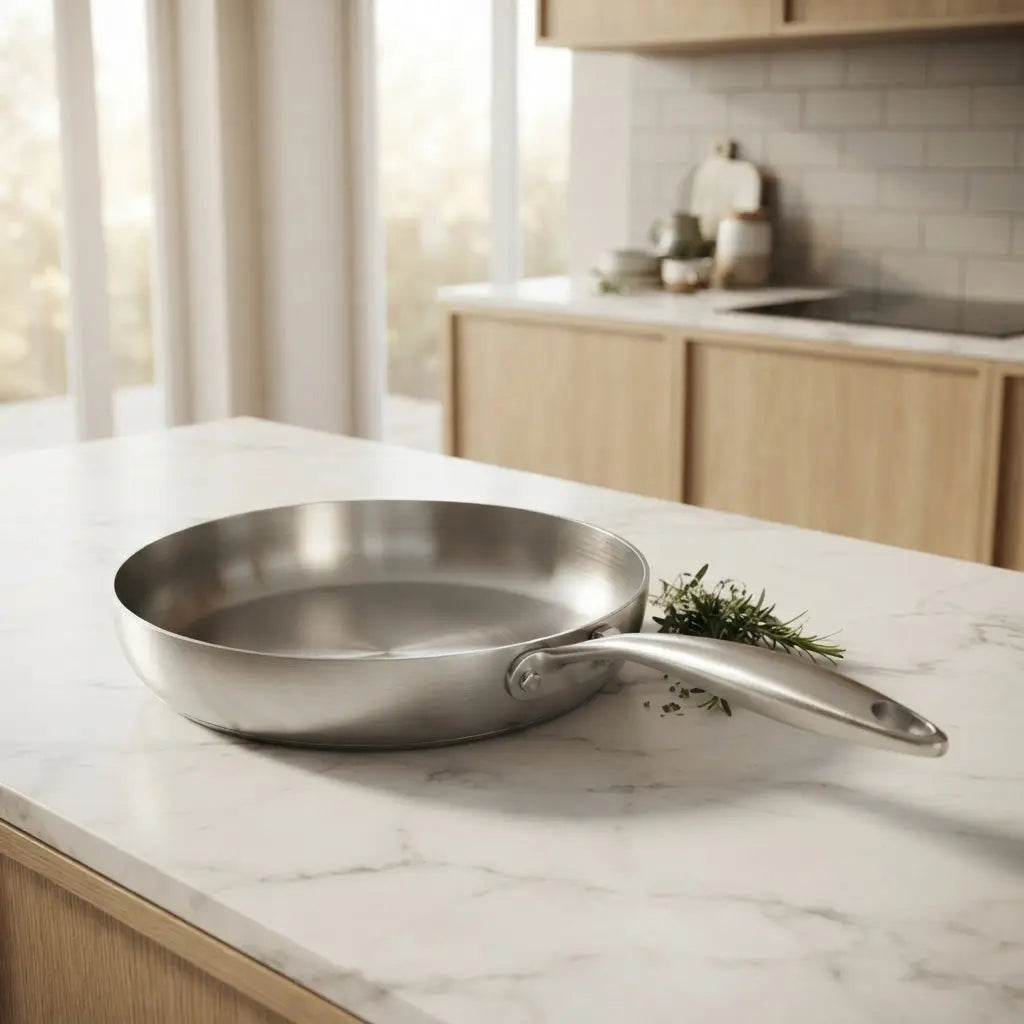 316 Stainless‑Steel Nonstick Uncoated Frying Pan