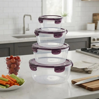 purple containers