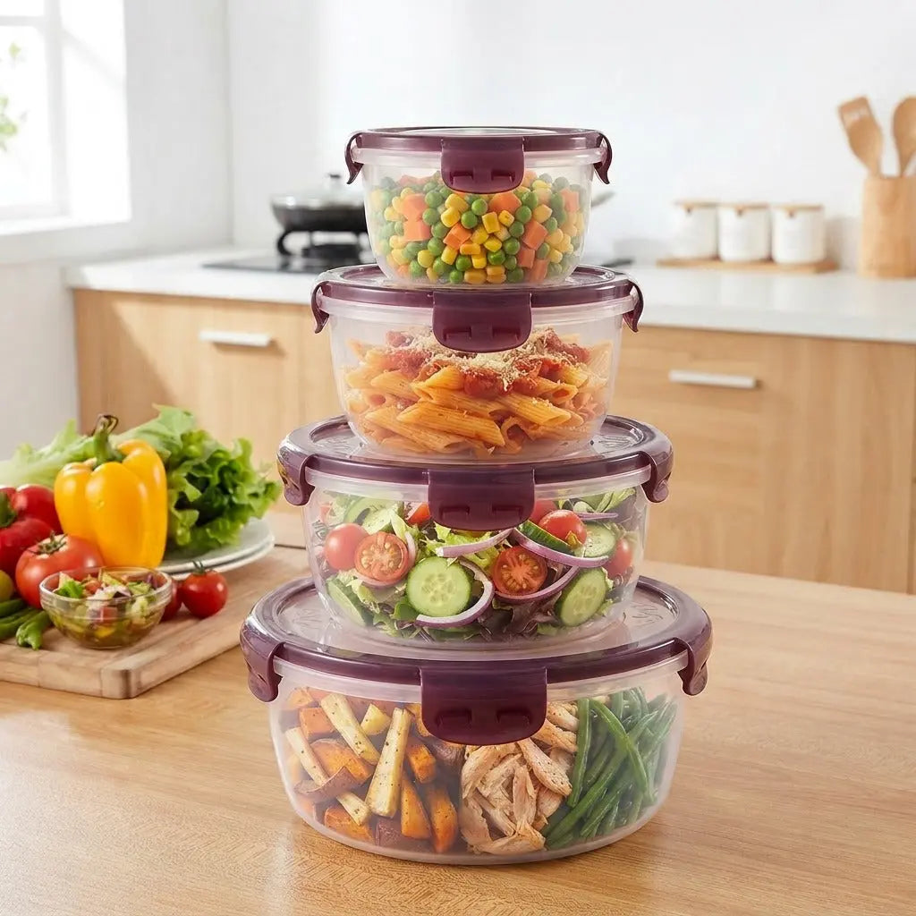 purple containers