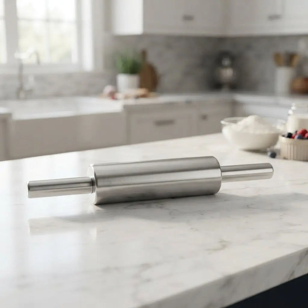 Heavy-Duty Stainless Steel Rolling Pin