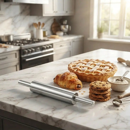 Heavy-Duty Stainless Steel Rolling Pin